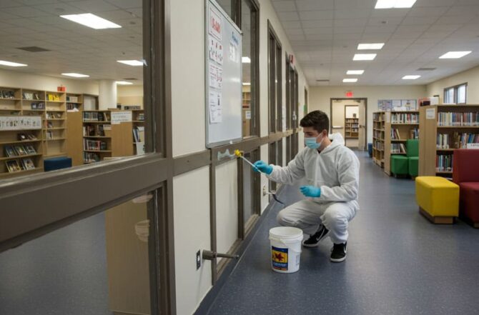 Aplicação de Gel Inseticida Contra Baratas em Ambientes Sensíveis (cozinhas, escolas)