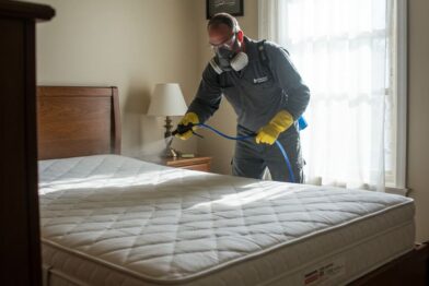 Remoção de Percevejos de Cama com Aplicação Direta em Colchões e Estofados